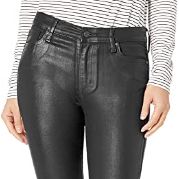 NWT Ella Moss black coated high rise skinny ankle jeans 29 - Picture 1 of 6